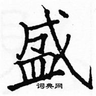 盛楷书硬笔书法字典