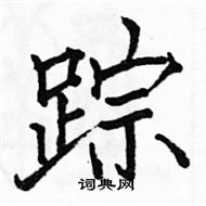 踪楷书硬笔书法字典