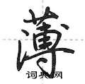 赏隶书硬笔书法字典