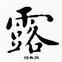 露楷书书法字典