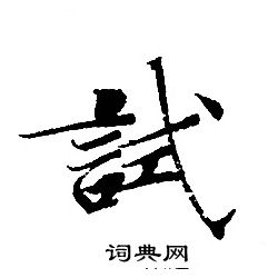 试书法字典