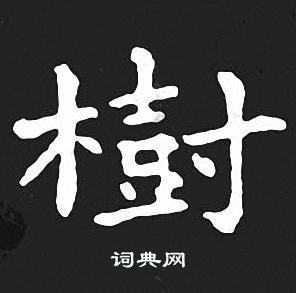 树小楷书法字典