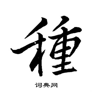 种行书书法字典