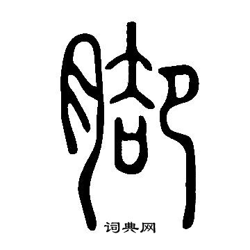 说文解字写的篆书脚字_说文解字脚字篆书写法_词典网
