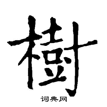 树楷书书法字典