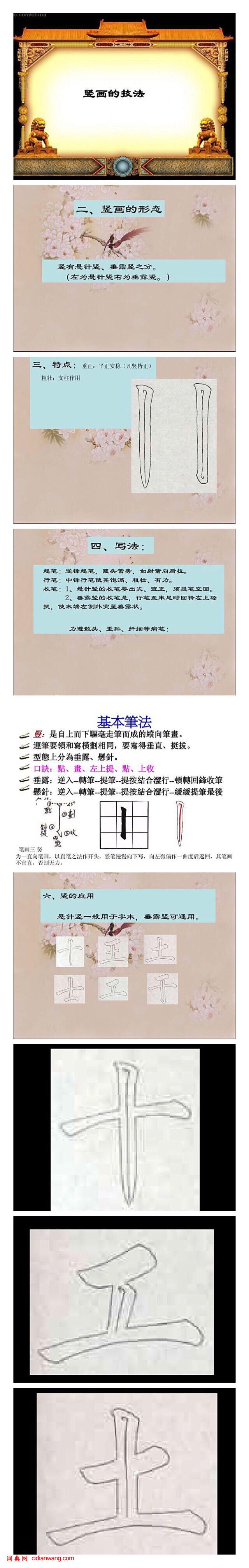 欧楷基本笔画：永字八法