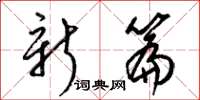 梁锦英新篇草书怎么写