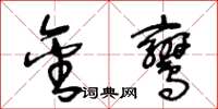 王冬龄金鸾草书怎么写