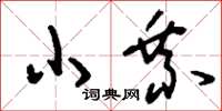刘少英小乘草书怎么写