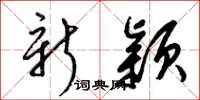 梁锦英新颖草书怎么写