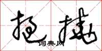 王冬龄挝挠草书怎么写