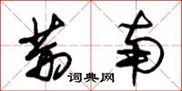 朱锡荣荆南草书怎么写