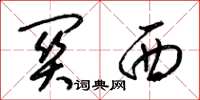 梁锦英关西草书怎么写
