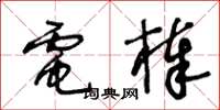 王冬龄电棒草书怎么写