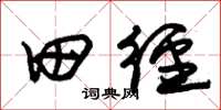 朱锡荣田径草书怎么写