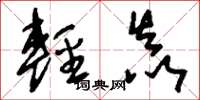 刘少英轻焱草书怎么写