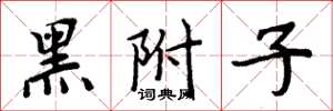 周炳元黑附子楷书怎么写