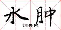 周炳元水肿楷书怎么写