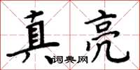 周炳元真亮楷书怎么写
