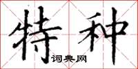 丁谦特种楷书怎么写