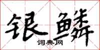 周炳元银鳞楷书怎么写