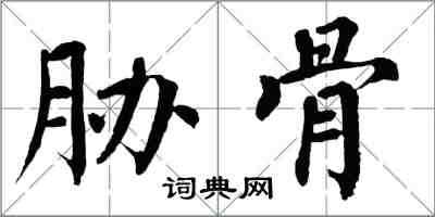 翁闿运胁骨楷书怎么写