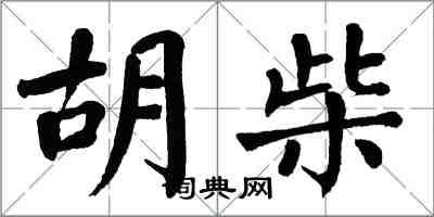 翁闿运胡柴楷书怎么写