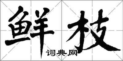 翁闿运鲜枝楷书怎么写