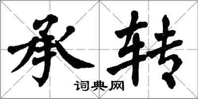 翁闿运承转楷书怎么写