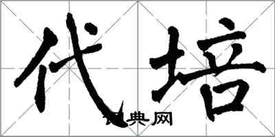 翁闿运代培楷书怎么写