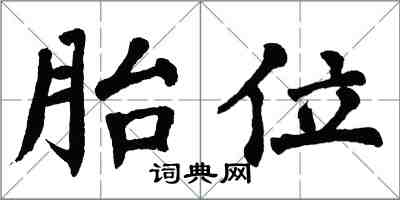 翁闿运胎位楷书怎么写