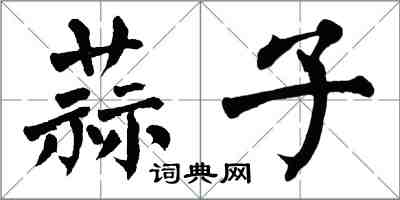 翁闿运蒜子楷书怎么写