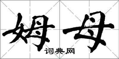 翁闿运姆母楷书怎么写