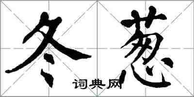 翁闿运冬葱楷书怎么写