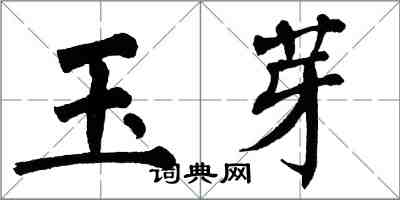 翁闿运玉芽楷书怎么写