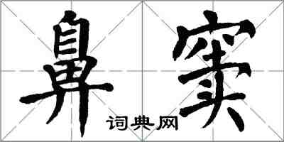 翁闿运鼻窦楷书怎么写