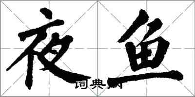翁闿运夜鱼楷书怎么写