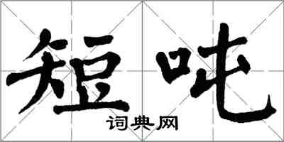 翁闿运短吨楷书怎么写