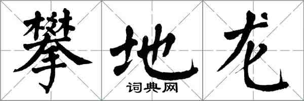 翁闿运攀地龙楷书怎么写