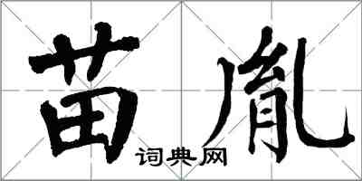 翁闿运苗胤楷书怎么写