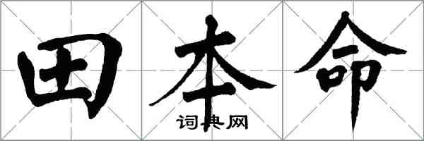 翁闿运田本命楷书怎么写