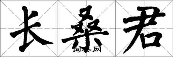 翁闿运长桑君楷书怎么写