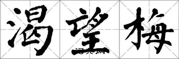 翁闿运渴望梅楷书怎么写