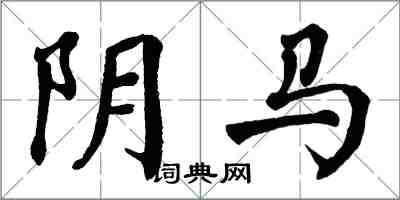 翁闿运阴马楷书怎么写
