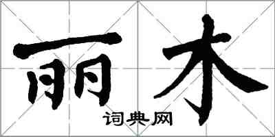 翁闿运丽木楷书怎么写