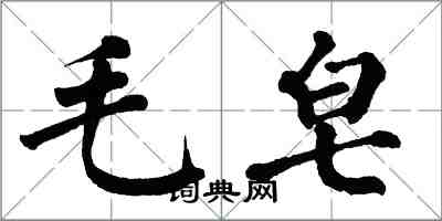 翁闿运毛皂楷书怎么写