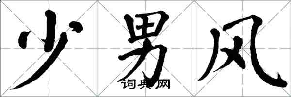 翁闿运少男风楷书怎么写