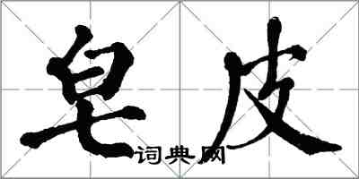 翁闿运皂皮楷书怎么写