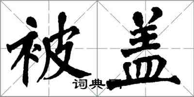 翁闿运被盖楷书怎么写