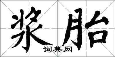 翁闿运浆胎楷书怎么写